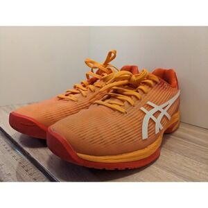 Asics Solution Speed FF Womens Tennis Shoes Orange Red 1042A002 Size 8